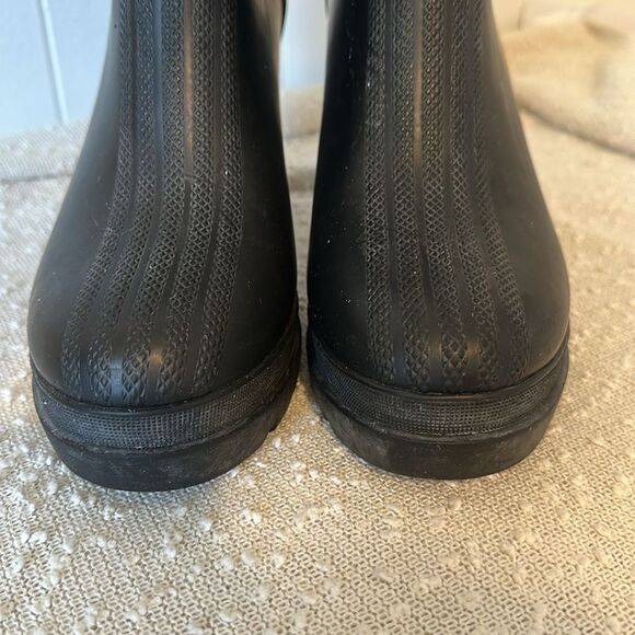 SOREL Medina III Waterproof Heeled Ankle Rain Boot Black Booties Womens 9.5 - Picture 7 of 13